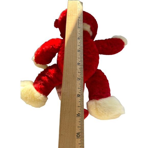 Valentine Devil Bear Russ Berrie Blaze Plush Stuffed Animal White & Red - Picture 8 of 10